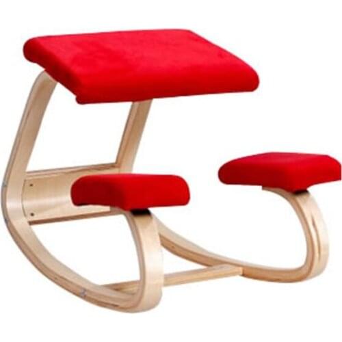 Kneeling Chair Stool Home Office Furniture Ergonomic Rocking Wooden Kneeling Computer Posture Chair