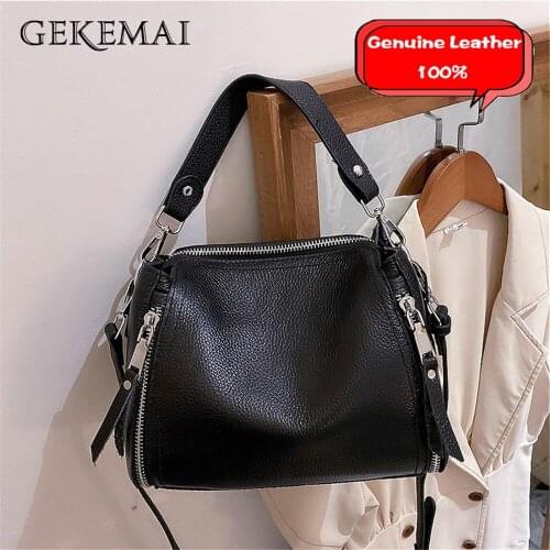 Fashion Design Ladies Shoulder Bags Solid Color Genuine Leather Women Phone Bag Wallet Multifunctional Womens Travel Bags Sac