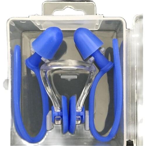 High quality best-selling silica gel swimming nose plug diving swimming anti-choking water protection ear and nose plug suit