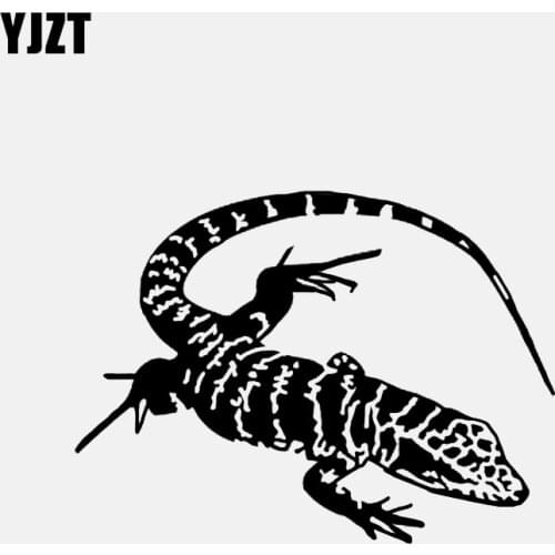 YJZT 14.9*10.9CM Lguana Lizard Reptile Vinyl Decor Car Stickers Accessories C12-1168