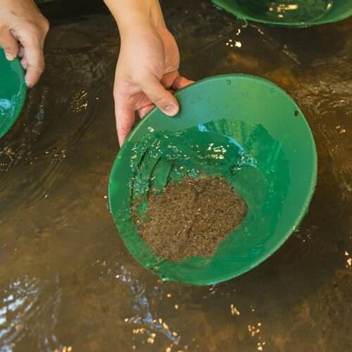 SPYONWAY 10 Inches Gold Prospecting Equipment New Green Plastic Sluice Box Gold Panning Tools Promotion Fast Delivery