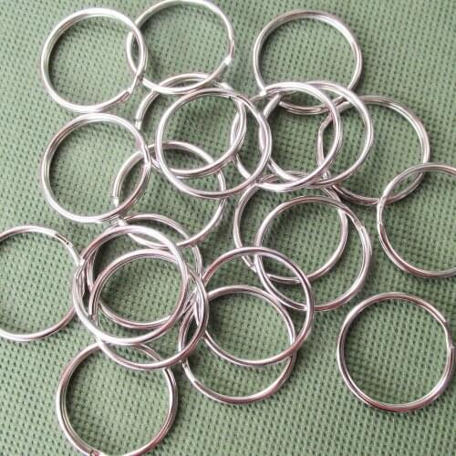100pcs/lot Mental Keyrings Strong Hooks for Pet Dog Tags and Pendants