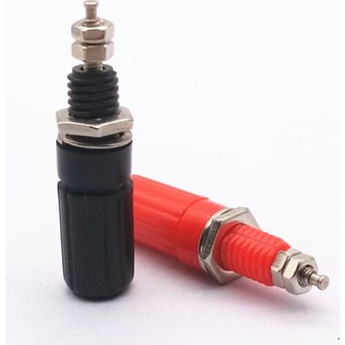 12pcs/lot Banana Plug 4mm Post connector Adapter for Thread Audio Speaker Amplifier Terminals Connector plastic shell