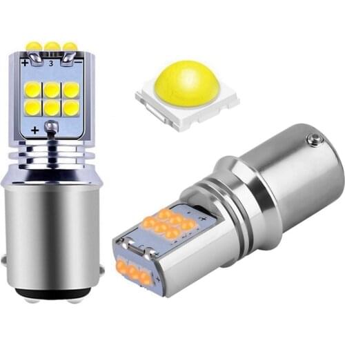 2PCS 1157 P21/5W BAY15D High Quality Super Bright LED Car Brake Lights Tail Lamps Auto Turn Signals Bulb Daytime Running Lights