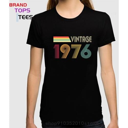 70s Vintage 1976 T Shirt women Fashion Born in 1976 T-shirt Birthday Mothers day Thanksgiving Gifts fashion tshirt camisetas