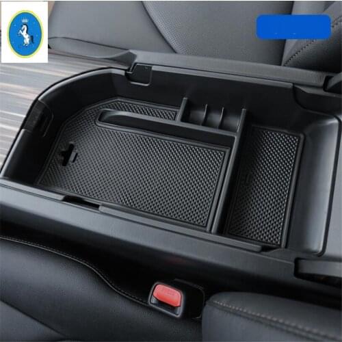 Yimaautotrims Auto Accessory Armrest Box Secondary Storage Pallet Tray Container Box Kit Plastic For Toyota Camry 2018 - 2020