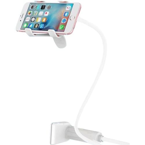 Gooseneck Cell Phone Holder Universal Mobile Phone Clip Stand with Flexible Long Arm Rotating Mount