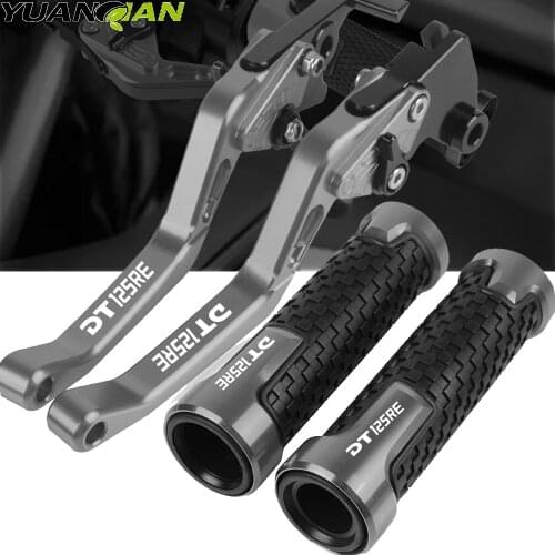 For Yamaha DT125RE DT 125RE 2004 2005 2006-2007 Motorcycle Accessories CNC Racing Grips Handle Grips Brake Levers Clutch DT125RE