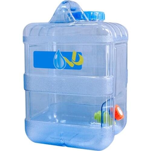 15L Food Grade Car Water Container With Faucet Outdoor Hiking Picnic Camping Water Tank Water Barrel Water Storage Bucket