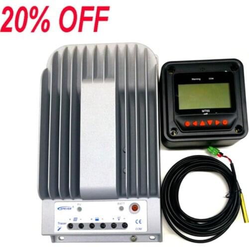 30A EPever MPPT Solar Charge Controller Tracer3215BN 12V 24V Auto work LCD display With MT50 Remote Meter and Sensor