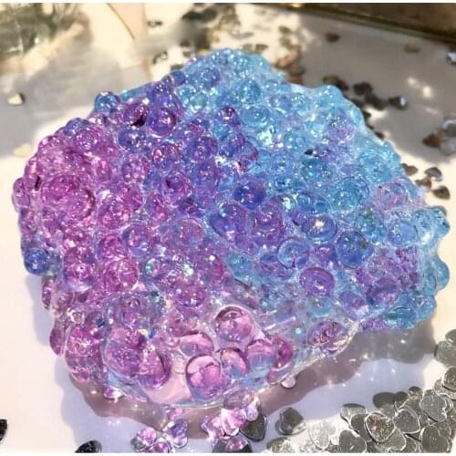 Hot style flat bead mud slem slime poke mud ramen clay DIY colored clay rubber clay pressure hands feel great