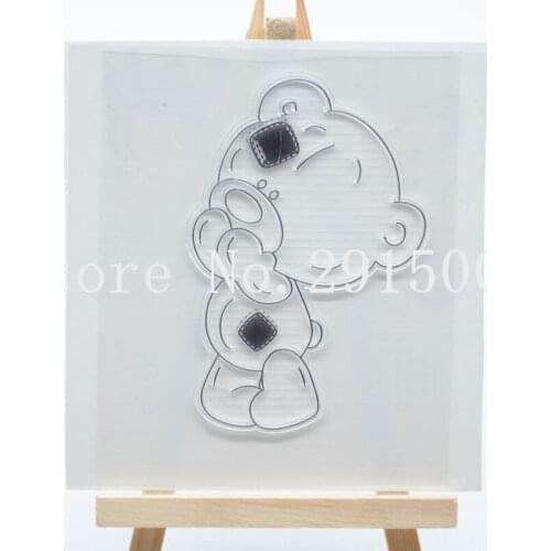 Bear 1 Scrapbook DIY photo cards account rubber stamp clear stamp transparent stamp 10x10cm CS2044