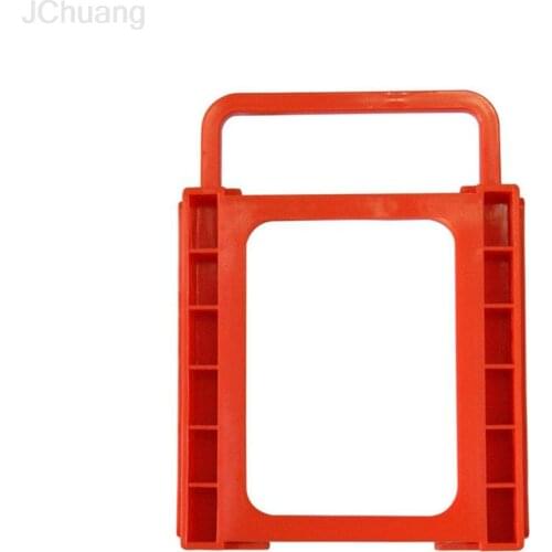 2.5 to 3.5 inch SSD HDD Notebook Hard Disk Drive Mounting Rail Adapter Bracket Holder with Screws Red
