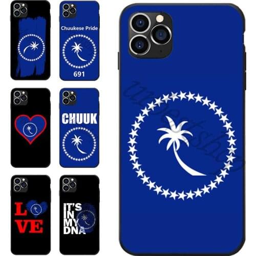 For REDMI 5 6 7 8 T 9 A S2 NOTE 10 PRO PLUS 5G Chuuk Chuukese Pride 691 Flag Text Theme Soft TPU Phone Back Case Cover
