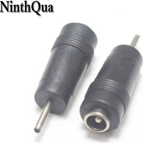 NinthQua 1pcs 2.0*0.6mm Male Plug to 5.5*2.1mm Female Jack DC Power Charger Connector Adapter Laptop Charging Converter