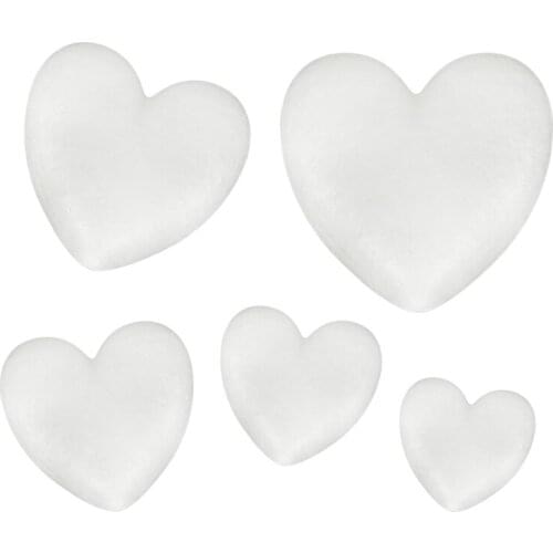 DIY Christmas Wedding Party Supply Decoration Heart-shaped White Bubble Polystyrene foam Party Easter Decoration Craft Supplies