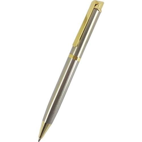 ACMECN Unisex Stainless Steel Ballpoint Pen Creative Carved Branded Ball Pen for Business Gifts or Christmas Writing Instrument