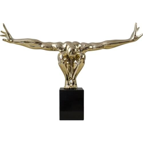 73CM DIVER RESIN FIGURINE DAVID DIVING STATUE ATHLETIC HUMAN BODY ART SCULPTURE RESIN ART&CRAFT HOME DECORATION R5360