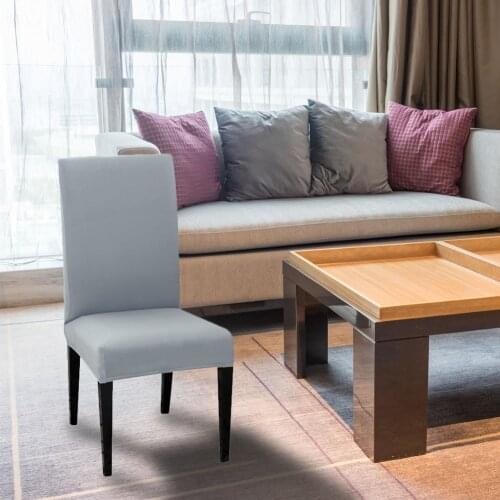 Comfortable Candy Color Elastic Chair Slipcover Practical Multi-functional Removable Dining Kitchen Stretch Seat Case