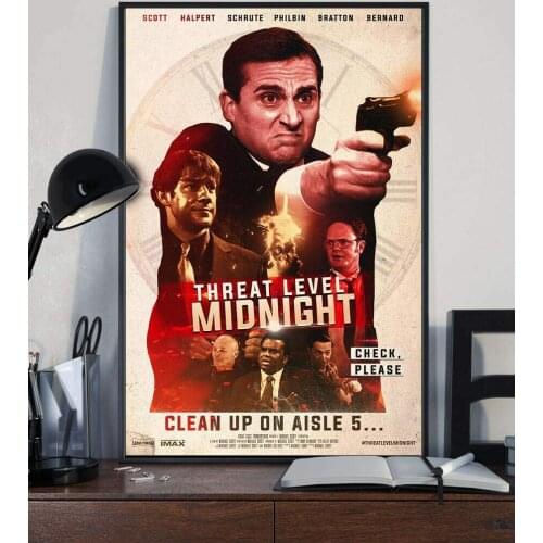 Threat Level Mid.Night Movie TV Canvas Poster Hot Frame for Kitchen Bedroom Living Room Bathroom Library Office Home Decoration