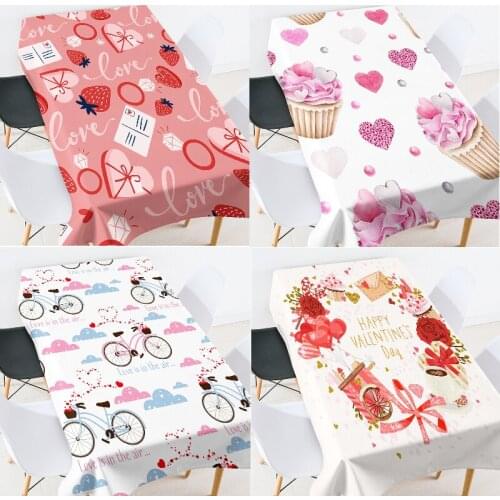Cartoon caring animals coffee table for living room waterproof tablecloth table cover linen tablecloth white tablecloth Table