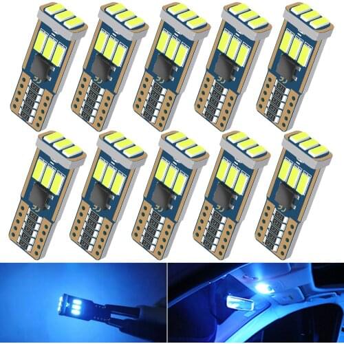 W5W T10 Led Canbus Bulbs On Cars Auto Signal Light Interior Decoration Diode Lamps For Acura RDX TL TSX MDX TE RSX MDX INTEGRA