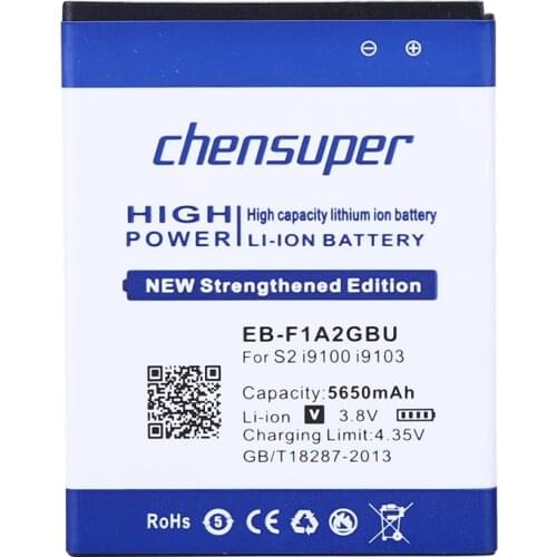 2pcs/2019 Newest 5650mAh Battery for EB-F1A2GBU SAMSUNG Galaxy S2 i9100 9100 i9100g i9103 i9105 i9108 i9050 i9188 I777 B9062