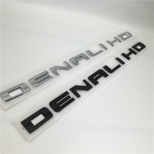 480*30mm For GMC Sierra 2500 3500 HD Chrome Front LH RH Door Denali HD Nameplate EMBLEM New