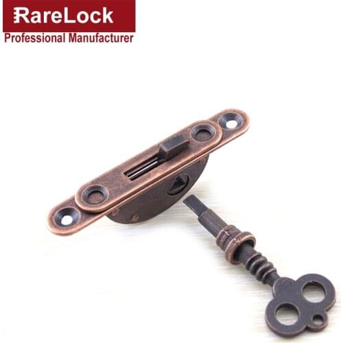 Antique Cabinet Drawer Lock for Jewelry Box Wooden Dressing Case Bookcase Gift Storage- box Rarelock MMS524 i