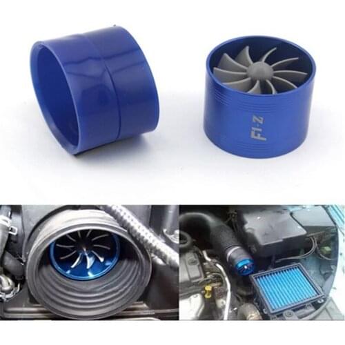 Auto Car Air Fit Hose Intake Turbine Refit Turbo Gas Fuel Oil Saver Fan Supercharger