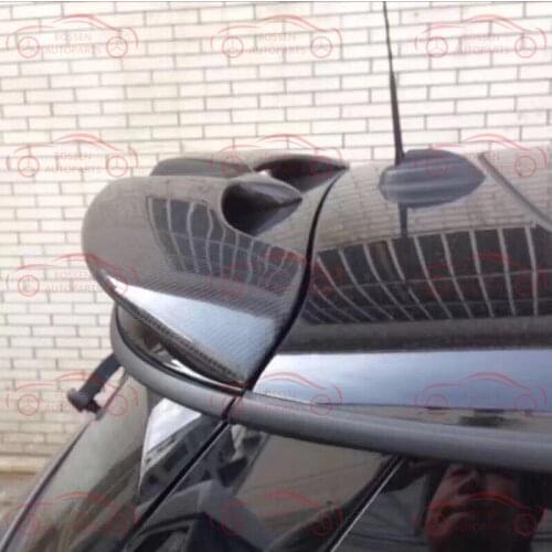 For BMW mini f55/f56 Cooper s carbon fiber tail fin fixed wing non-perforated spoiler body kit auto parts
