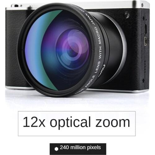 Anti-shake SLR Cameras Photo Camcorder w/ Wide Lens 4.0'' IPS Touch Screen 1080P 24MP 8X digital zoom Micro Single Camera