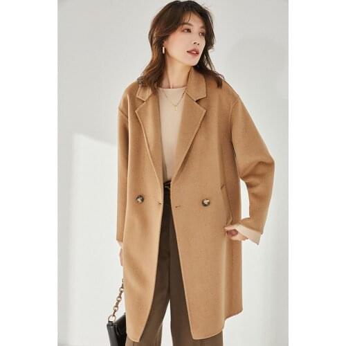 HIJABMUSS Womens Camel Coats