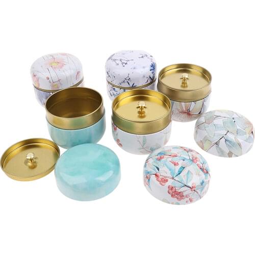 Tea Containers Candle Cans Candy Snacks Small Round Cans Mini Portable Tin Cans Packaging