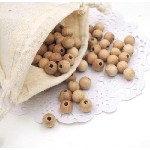 200pcs round beech wooden beads 9MM unfinished Teething necklace beading ,unfinished natural smooth Germany beech wood EA279
