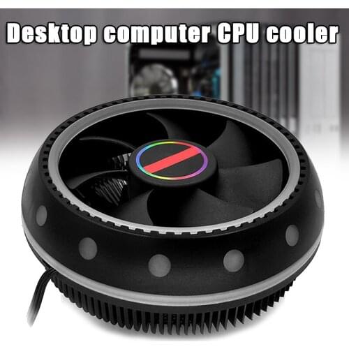 CPU Cooler Desktop Host Mute Universal RGB Color Lighting Computer Cooling CPU Fan GK99