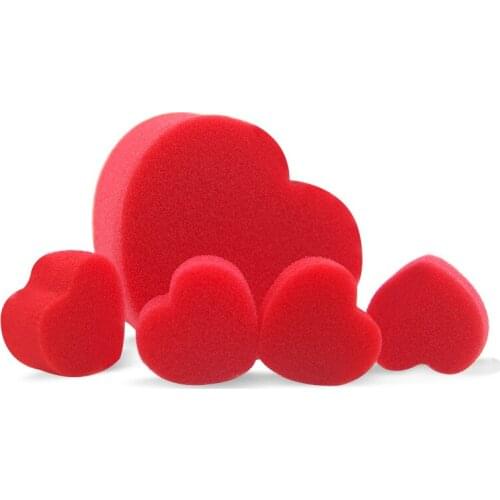 Multiplying Sponge Hearts(1set=5pcs) Magic Tricks Small Heart to Jumbo Magia Stage Close Up Street Illusions Gimmick Prop Funny