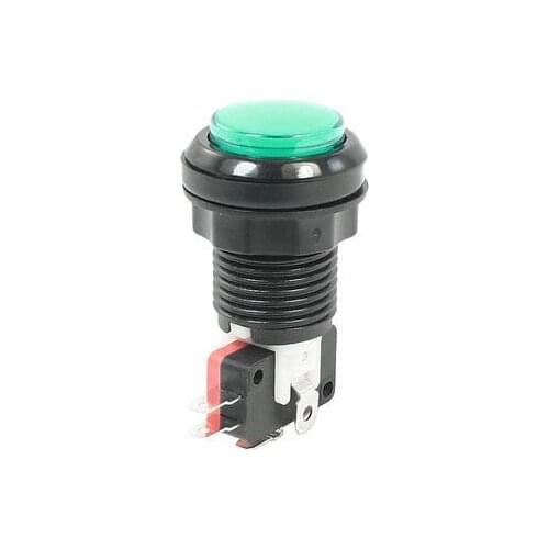 Normally Closed Green Round Button Emergency Pushbutton Switch AC 250V 10A