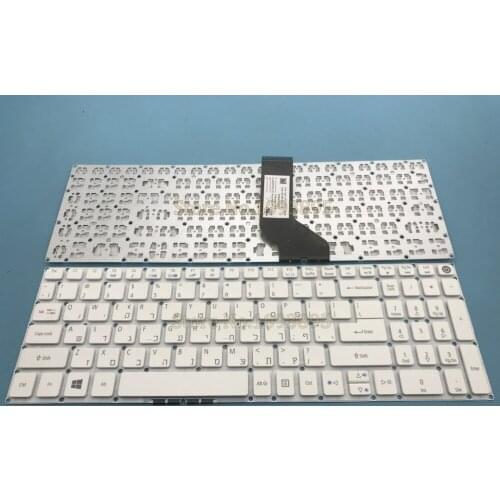 NEW Hebrew Keyboard For Acer Aspire V3-575G V3-575T V3-575TG E5-772G Laptop Hebrew Keyboard White