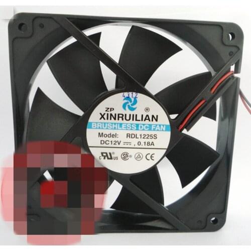 New 12025 12cm rdl1225s 12V 0.18a two-wire large air volume silent fan