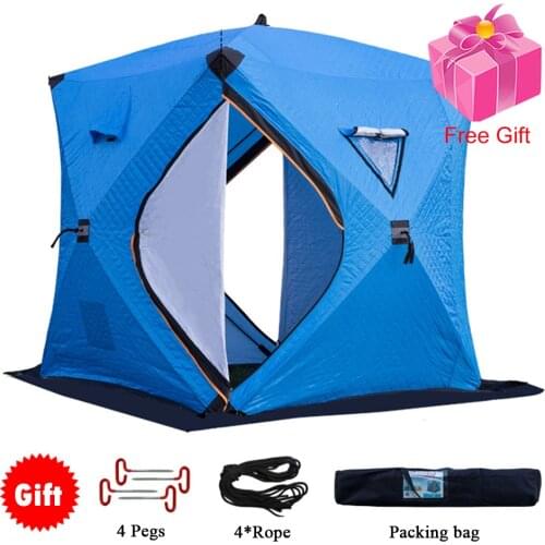 Camping Tent Ice Fishing Shelter High Quality Easy Set-up Winter Fishing Tent Ice Fishing Tent Waterproof Fishing Camping Tent