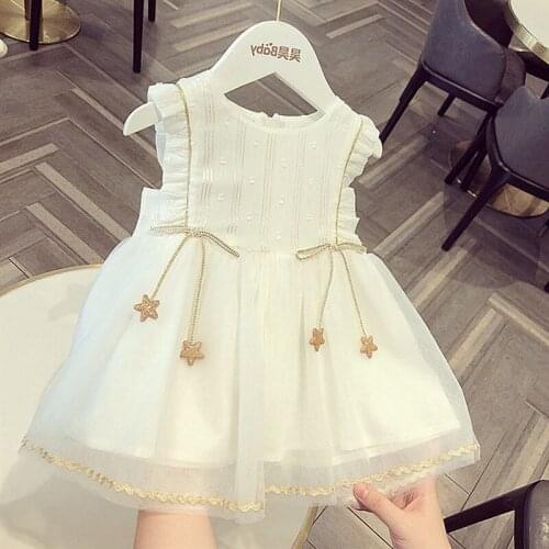 Baby girl birthday dress children dresses wholesale kids bow dress