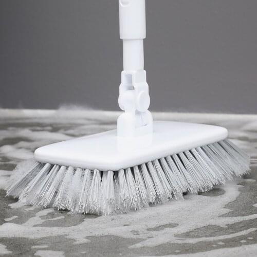 YOREDE Long Handle Floor Cleaning Brush Scrub Bristle Telescopic Brush For Home & Kitchen Household Cleaning Tools & Accessories