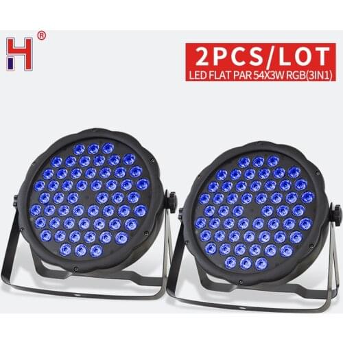 54X3W Led Par Uplighting RGB Color Mixing Wall Washer Flat Projector Floodlight DMX512 Controller Effect Stage Design Light