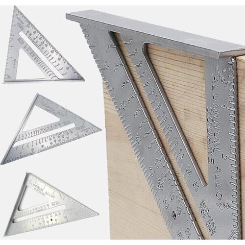 Triangle Rule 90 Degree Thickening Angle Rule Aluminum Alloy Carpenter Measurement Square Ruler Measurement Tool Layout Tool