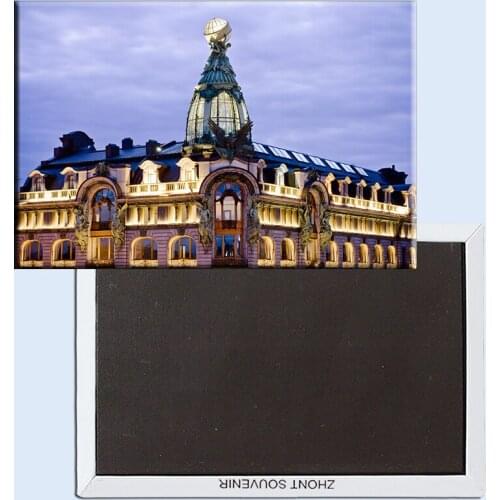 Tourist Magnets Over Min. Order $12,St Petersburg in Russia,House of Books Rectangle Metal Fridge Magnet 5547 Tourism Souvenir