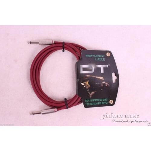 2.5m universal Electric Guitar Amplifier Audio connection Cable Red Color