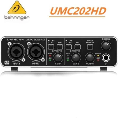 BEHRINGER UMC22/ UM2/UMC202HD Microphone Amplifier live recording External sound card USB Audio interface vs smsl topping