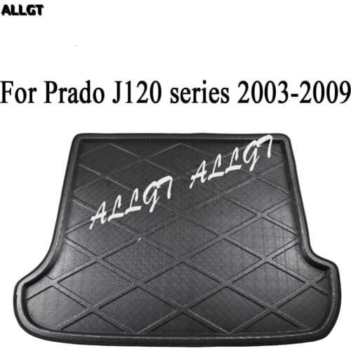 Waterproof Rear Trunk Linear Cargo Floor Mat Automotive for TOYOTA Land Cruiser Prado, J120 series 2003-2006 2007 2008 2009