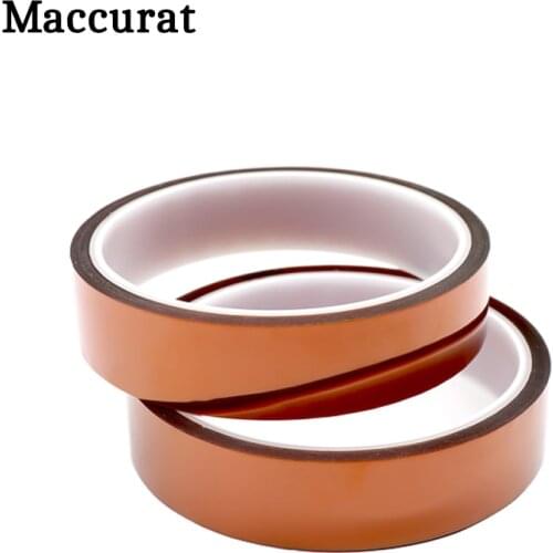 High Temperature Resistant Tape Heat Dedicated Adhesive 3D Printer Parts Heat-Resistant Part Polyimide Accessories 20mm x 33m